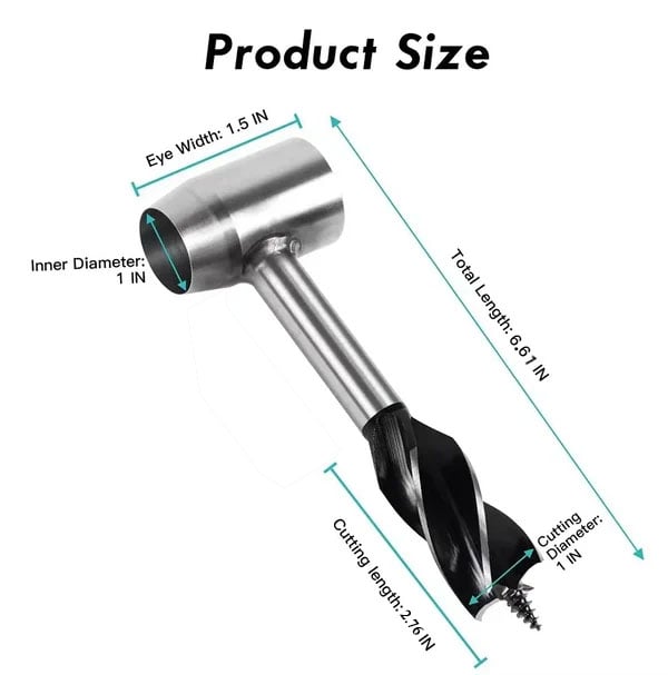 Bushcraft Settlers Tool Survival Hand Auger Wrench