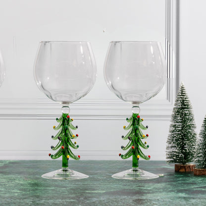 🎄3D Christmas Tree Wine Glasses