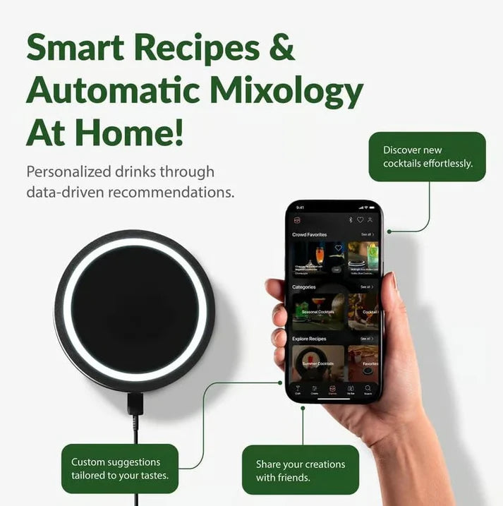 🎄Christmas Sale - ✨Smart Coaster 2.0 Cocktail Machine – Your Home Smart Mixologist