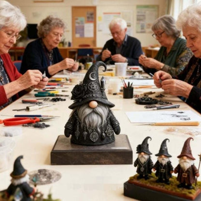 🔥Christmas Sale🎄Master of Mysteries Witch Gnome 🧙 Spooky-Cute Magic Decor For Your Shelf ✨