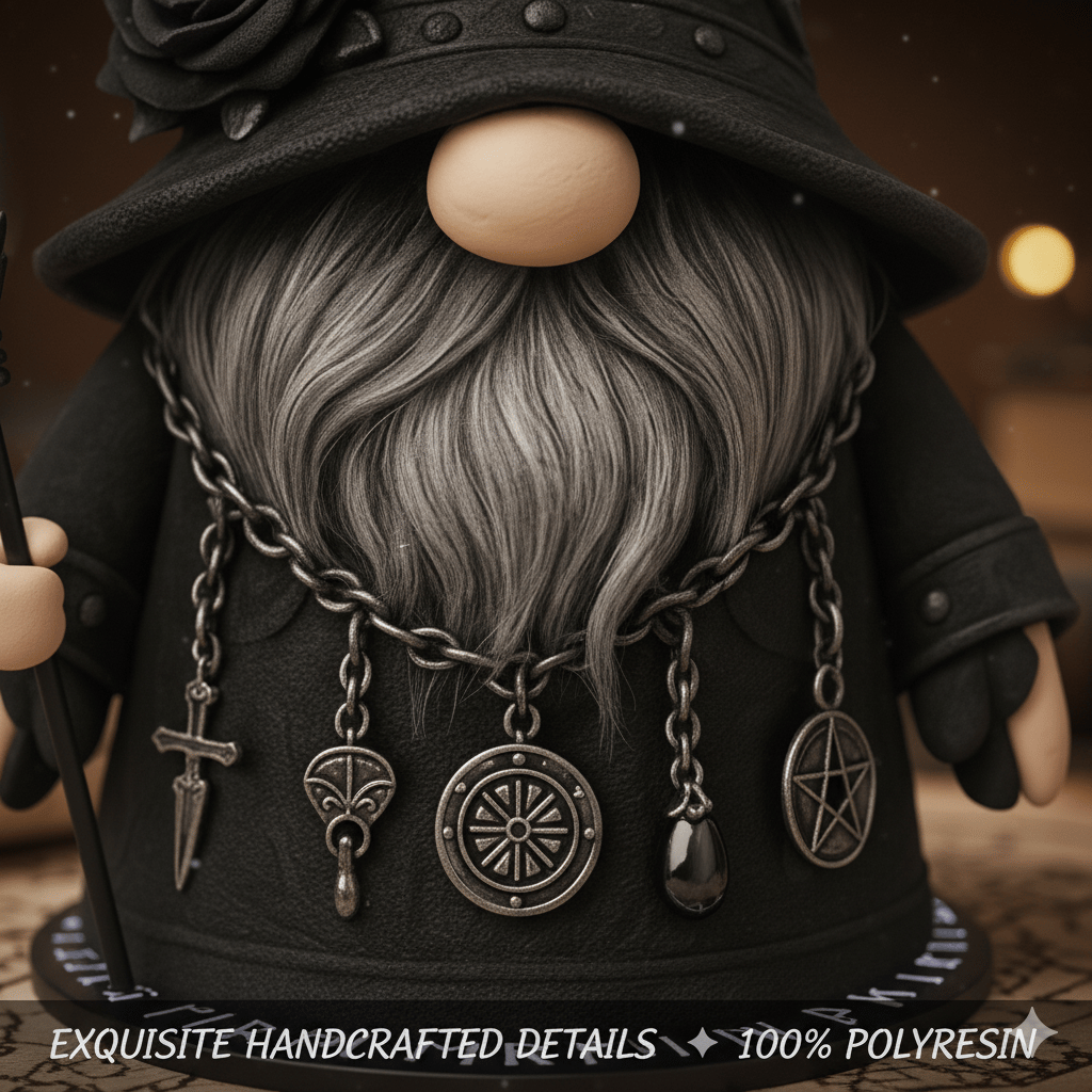 🔥Christmas Sale🎄Master of Mysteries Witch Gnome 🧙 Spooky-Cute Magic Decor For Your Shelf ✨
